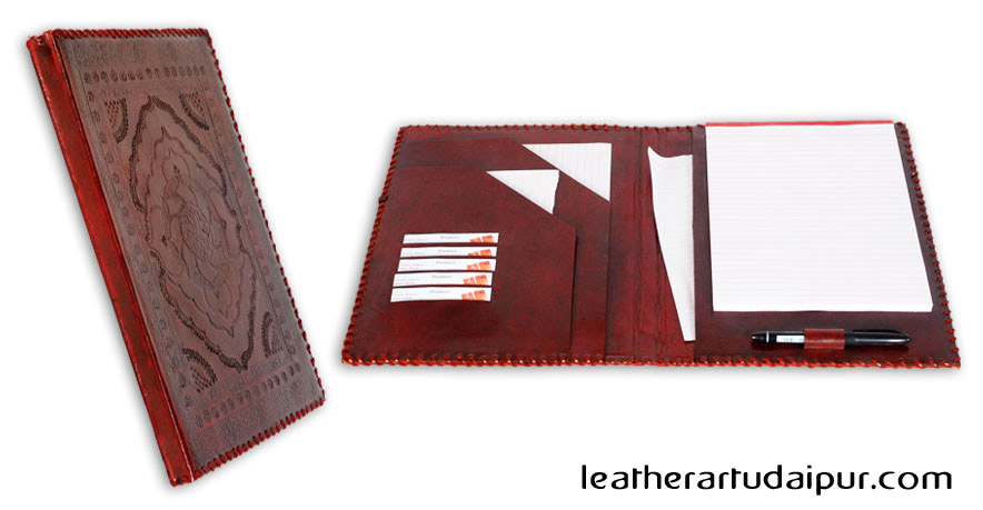 Embossed Leather Folder